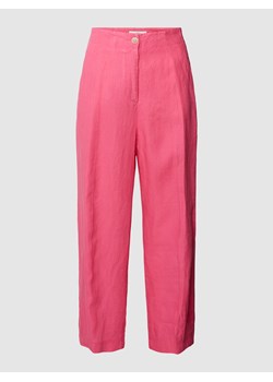 Spodnie z zakładkami w pasie ze sklepu Peek&Cloppenburg  w kategorii Spodnie damskie - zdjęcie 158617662