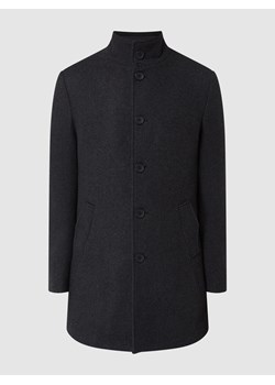 Krótki płaszcz z mieszanki wełny z efektem 2 w 1 model ‘Ontario’ ze sklepu Peek&Cloppenburg  w kategorii Płaszcze męskie - zdjęcie 158621523