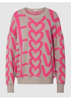 Sweter z dzianiny z obniżonymi ramionami ze sklepu Peek&Cloppenburg  w kategorii Swetry damskie - zdjęcie 158624752