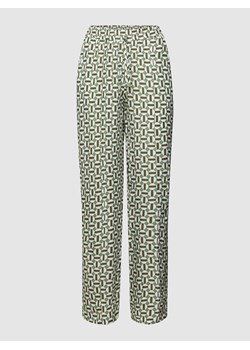 Spodnie materiałowe z wzorem na całej powierzchni ze sklepu Peek&Cloppenburg  w kategorii Spodnie damskie - zdjęcie 158624944