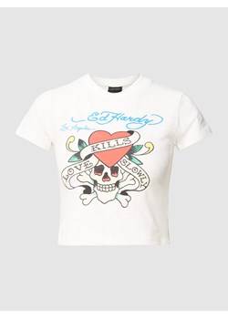 T-shirt z nadrukiem z motywem model ‘LOVE KILLS BABY’ ze sklepu Peek&Cloppenburg  w kategorii Bluzki damskie - zdjęcie 158633311