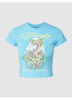 T-shirt krótki z nadrukowanym motywem model ‘COBRA’ ze sklepu Peek&Cloppenburg  w kategorii Bluzki damskie - zdjęcie 158642662