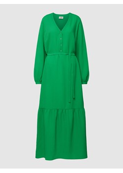 Długa sukienka z dekoltem w serek model ‘Ghalia’ ze sklepu Peek&Cloppenburg  w kategorii Sukienki - zdjęcie 158646211