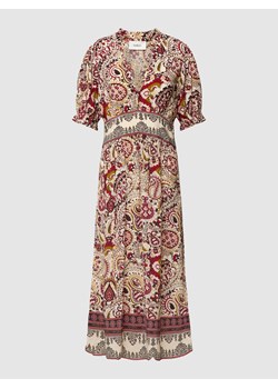 Sukienka midi z dekoltem w serek model ‘ZAEL DRESS’ ze sklepu Peek&Cloppenburg  w kategorii Sukienki - zdjęcie 158669232