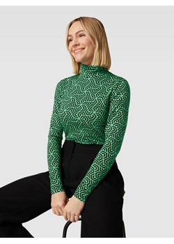 Bluzka z długim rękawem i graficznym wzorem model ‘Romina’ ze sklepu Peek&Cloppenburg  w kategorii Bluzki damskie - zdjęcie 158682282