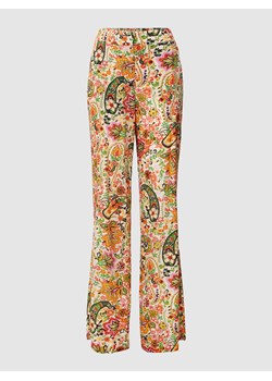 Spodnie materiałowe ze wzorem na całej powierzchni model ‘BYRON TROUSERS’ ze sklepu Peek&Cloppenburg  w kategorii Spodnie damskie - zdjęcie 158682614