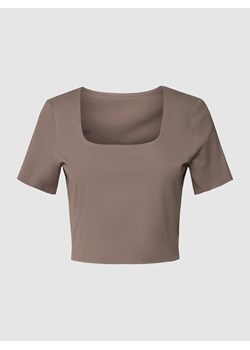 T-shirt krótki z nadrukiem z logo ze sklepu Peek&Cloppenburg  w kategorii Bluzki damskie - zdjęcie 158684822
