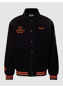 Kurtka sztruksowa z wyhaftowanym logo model ‘LETTERMAN’ ze sklepu Peek&Cloppenburg  w kategorii Kurtki męskie - zdjęcie 158686662