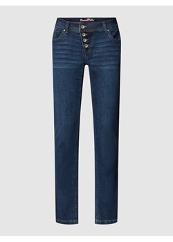Jeansy o kroju skinny fit z listwą guzikową model ‘Malibu’ ze sklepu Peek&Cloppenburg  w kategorii Jeansy damskie - zdjęcie 158726301