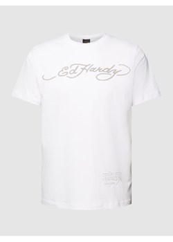 T-shirt z nadrukiem z logo ze sklepu Peek&Cloppenburg  w kategorii T-shirty męskie - zdjęcie 158737330