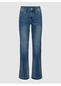 Jeansy z bocznym rozcięciem na nogawce model ‘LEAH’ ze sklepu Peek&Cloppenburg  w kategorii Jeansy damskie - zdjęcie 158744723