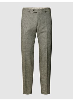 Spodnie do garnituru z delikatnym tkanym wzorem model ‘Shiver’ ze sklepu Peek&Cloppenburg  w kategorii Spodnie męskie - zdjęcie 158752904