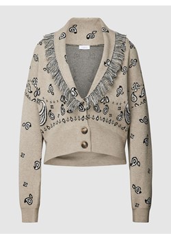 Kurtka z dzianiny z kołnierzem szalowym ze sklepu Peek&Cloppenburg  w kategorii Swetry damskie - zdjęcie 158753090