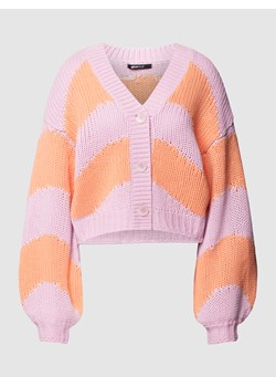 Kurtka z dzianiny z balonowymi rękawami ze sklepu Peek&Cloppenburg  w kategorii Swetry damskie - zdjęcie 158758554