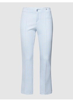 Spodnie o rozkloszowanym kroju ze wzorem w pepitkę model ‘ALISA’ ze sklepu Peek&Cloppenburg  w kategorii Spodnie damskie - zdjęcie 158761150