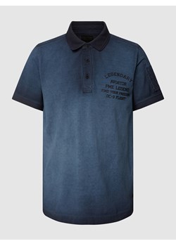 Koszulka polo z czystej bawełny z efektem sprania ze sklepu Peek&Cloppenburg  w kategorii T-shirty męskie - zdjęcie 158773124