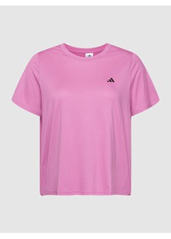T-shirt PLUS SIZE z nadrukiem z logo ze sklepu Peek&Cloppenburg  w kategorii Bluzki damskie - zdjęcie 158782970