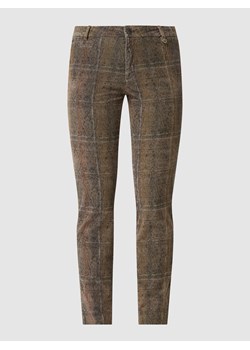 Spodnie aksamitne z dodatkiem streczu model ‘Jaqueline’ ze sklepu Peek&Cloppenburg  w kategorii Spodnie damskie - zdjęcie 158789552