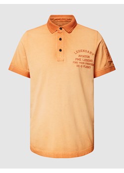 Koszulka polo z czystej bawełny z efektem sprania ze sklepu Peek&Cloppenburg  w kategorii T-shirty męskie - zdjęcie 158789553