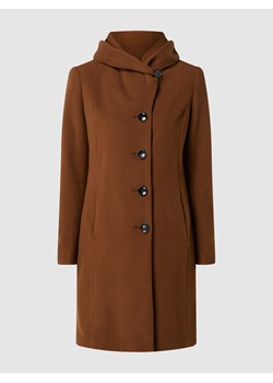 Płaszcz wełniany z kapturem model ‘Bella’ ze sklepu Peek&Cloppenburg  w kategorii Płaszcze damskie - zdjęcie 158789871