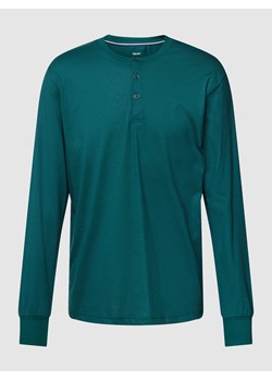 Bluzka z długim rękawem i krótką listwą guzikową ze sklepu Peek&Cloppenburg  w kategorii T-shirty męskie - zdjęcie 158804723
