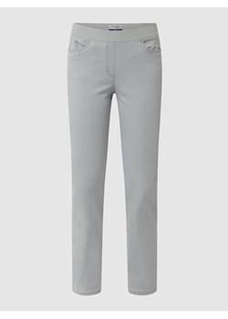 Jeansy o kroju slim fit z dodatkiem streczu i tunelem model ‘Pamina’ ze sklepu Peek&Cloppenburg  w kategorii Jeansy damskie - zdjęcie 158807342