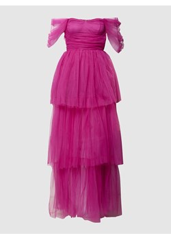 Sukienka wieczorowa z odkrytymi ramionami ze sklepu Peek&Cloppenburg  w kategorii Sukienki - zdjęcie 158807494