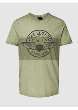 T-shirt z nadrukiem z logo ze sklepu Peek&Cloppenburg  w kategorii T-shirty męskie - zdjęcie 158810130