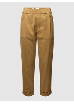 Spodnie sportowe z zakładkami w pasie model ‘EASY JOGGER’ ze sklepu Peek&Cloppenburg  w kategorii Spodnie damskie - zdjęcie 158814483