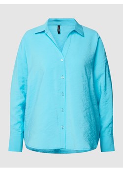 Bluzka o kroju oversized z wykładanym kołnierzem model ‘QUEENY’ ze sklepu Peek&Cloppenburg  w kategorii Koszule damskie - zdjęcie 158817970