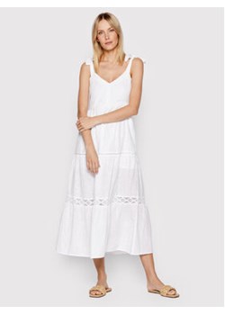 Brave Soul Sukienka letnia LDRW-569LEILA Biały Relaxed Fit ze sklepu MODIVO w kategorii Sukienki - zdjęcie 158823483