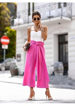 Spodnie Thami Amarantowe ze sklepu Lisa Mayo w kategorii Spodnie damskie - zdjęcie 158829241