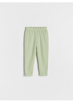 Reserved - Strukturalne spodnie - Zielony ze sklepu Reserved w kategorii Odzież dla niemowląt - zdjęcie 158829734