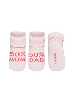 Skarpetki niemowlęce różowe SOXO z napisami na prezent dla malucha ze sklepu Sklep SOXO w kategorii Odzież dla niemowląt - zdjęcie 158842622