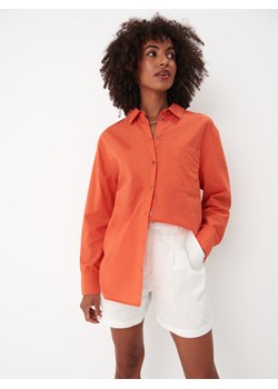Mohito - Pomarańczowa koszula z lnem - Pomarańczowy ze sklepu Mohito w kategorii Koszule damskie - zdjęcie 158843380