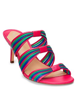 Sandały Lauren Ralph Lauren Lorraine 802904278002 Blue Strn/Palm Leaf/Sport Pink ze sklepu eobuwie.pl w kategorii Klapki damskie - zdjęcie 158860402