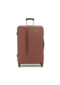 Duża Twarda Walizka Semi Line T5574-6 Bordowy ze sklepu eobuwie.pl w kategorii Walizki - zdjęcie 158887981
