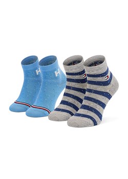 Zestaw 2 par wysokich skarpet dziecięcych Tommy Hilfiger 701210506 Blue Combo 003 ze sklepu eobuwie.pl w kategorii Skarpetki dziecięce - zdjęcie 158889924