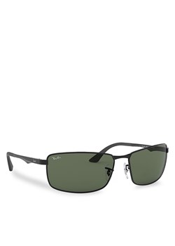 Okulary przeciwsłoneczne Ray-Ban 0RB3498 002/71 Black/Dark Green ze sklepu eobuwie.pl w kategorii Okulary przeciwsłoneczne męskie - zdjęcie 158906464