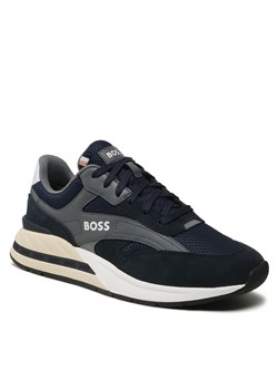 Sneakersy Boss 50493214 Dark Blue 402 ze sklepu eobuwie.pl w kategorii Buty sportowe męskie - zdjęcie 158909040