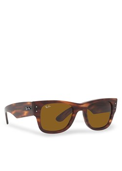 Okulary przeciwsłoneczne Ray-Ban 0RB0840S 954/33 Striped Havana/Brown ze sklepu eobuwie.pl w kategorii Okulary przeciwsłoneczne damskie - zdjęcie 158910270