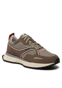Sneakersy Boss 50493220 Medium Beige 268 ze sklepu eobuwie.pl w kategorii Buty sportowe męskie - zdjęcie 158919541
