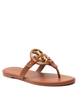 Japonki Tory Burch Miller 136593 Bourbon Miele 200 ze sklepu eobuwie.pl w kategorii Klapki damskie - zdjęcie 158920591