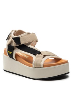 Sandały Blauer S2MILLS01/TEX Natural ze sklepu eobuwie.pl w kategorii Sandały damskie - zdjęcie 158923084