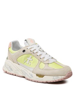 Sneakersy Premiata Mased 6256 Beige/Yellow ze sklepu eobuwie.pl w kategorii Buty sportowe damskie - zdjęcie 158929581