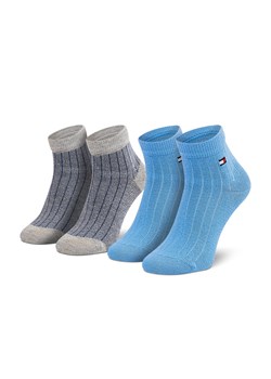 Zestaw 2 par wysokich skarpet dziecięcych Tommy Hilfiger 701210507 Blue Combo 003 ze sklepu eobuwie.pl w kategorii Skarpetki dziecięce - zdjęcie 158935534