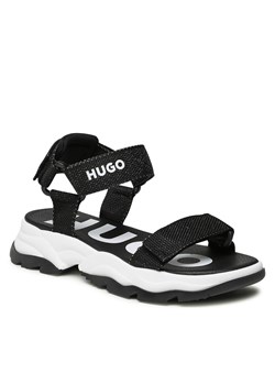 Sandały Hugo G19001 Black 09B ze sklepu eobuwie.pl w kategorii Sandały dziecięce - zdjęcie 158940161