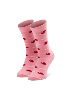 Skarpety wysokie damskie Dots Socks DTS-SX-491-R-3942 Różowy ze sklepu eobuwie.pl w kategorii Skarpetki damskie - zdjęcie 158940323