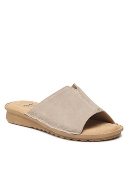 Klapki Bata 5668606 Beige ze sklepu eobuwie.pl w kategorii Klapki damskie - zdjęcie 158955210