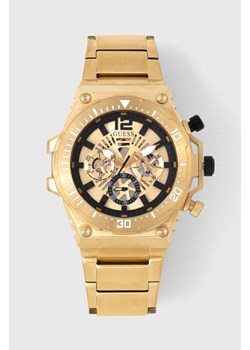 Guess zegarek męski kolor złoty ze sklepu ANSWEAR.com w kategorii Zegarki - zdjęcie 158965442